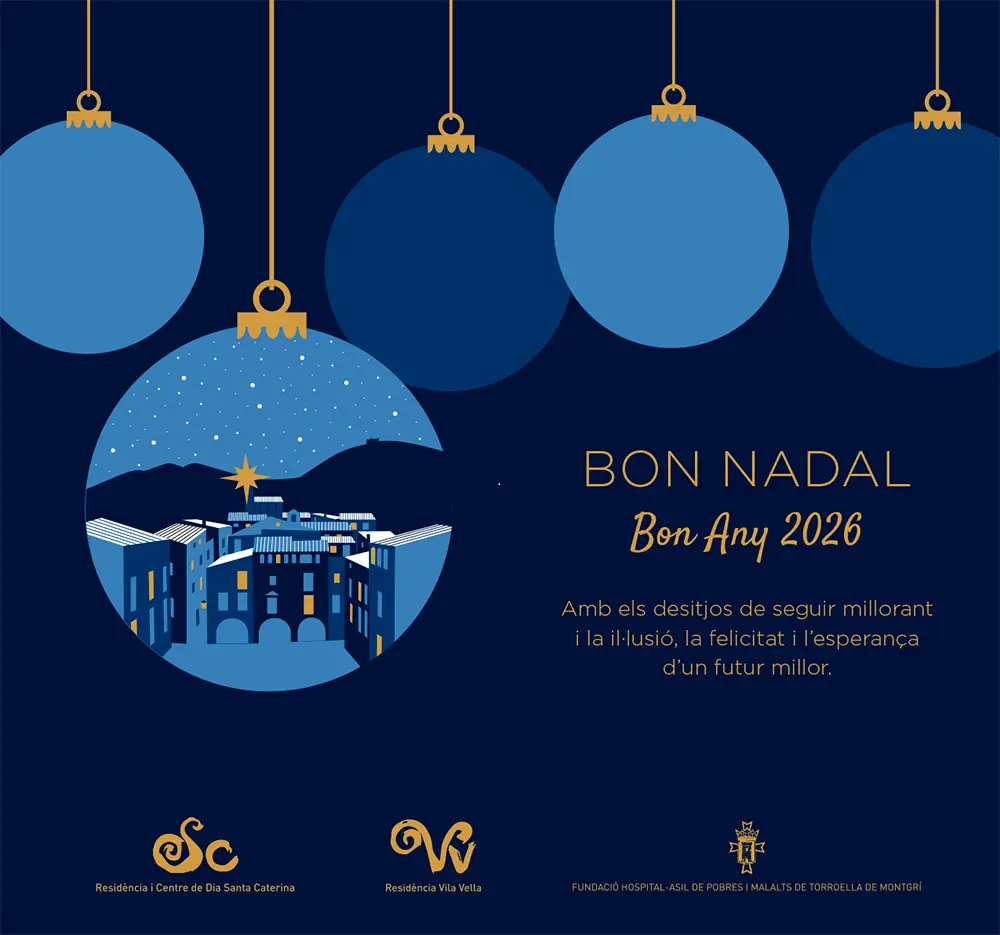 Des de la Fundació Hospital Torroella de Montgrí, us desitgem un Bon Nadal i un 2026 amb salut, pau i amor.