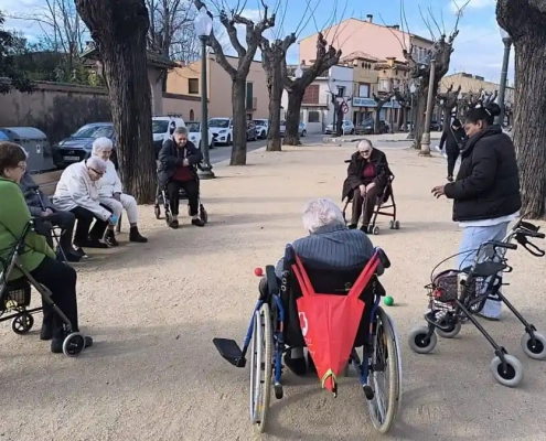 Mentre preparem la festa de Carnaval no hem deixat de practicar les activitats, com la petanca, al passeig Vicenç Bou.
