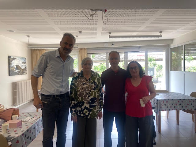 Amb el gerent Jordi Reynés, la presidenta, Montserrat Sarasa i el director Jordi Compte