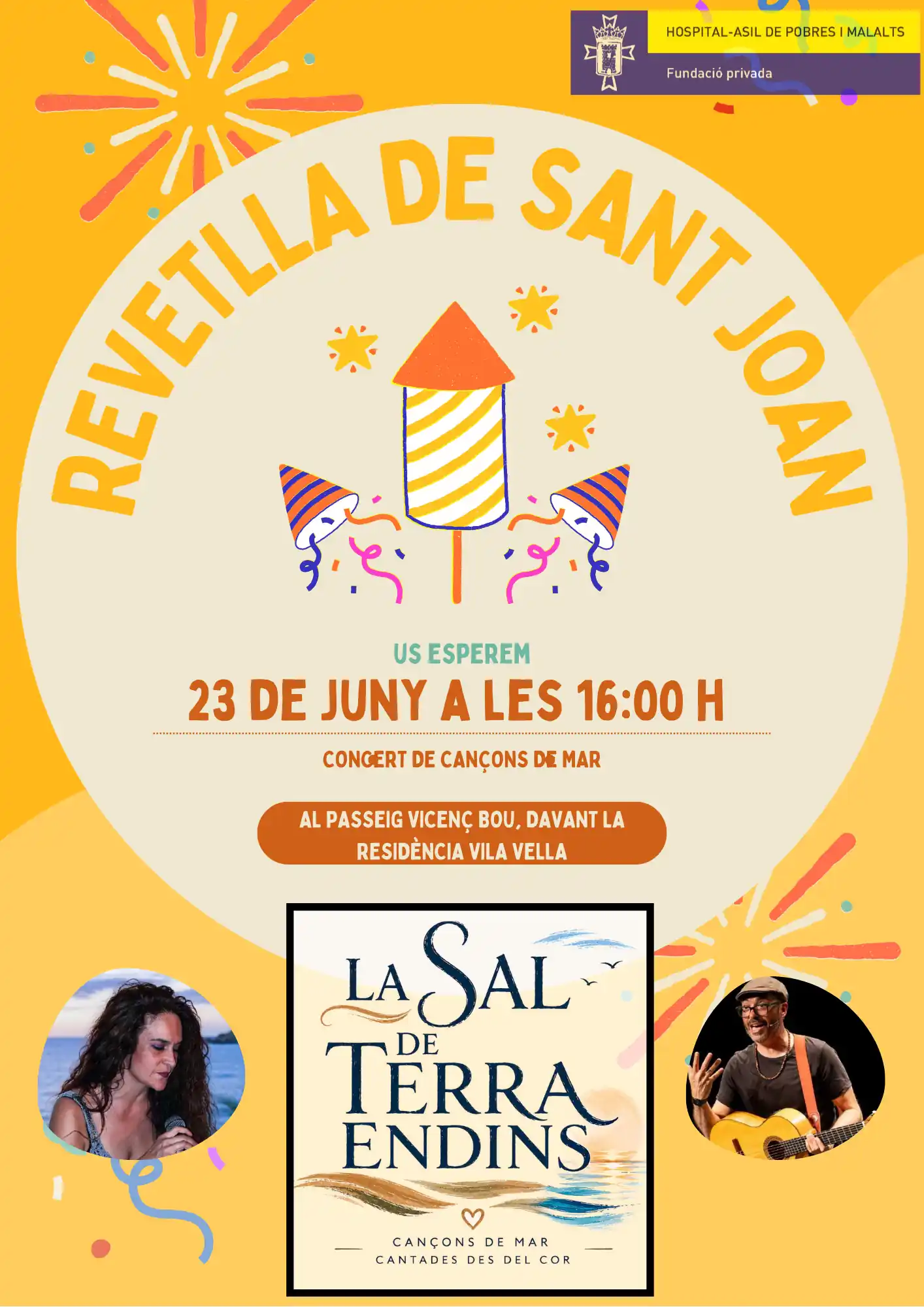 Cartell de la celebració de la Revetlla de Sant Joan